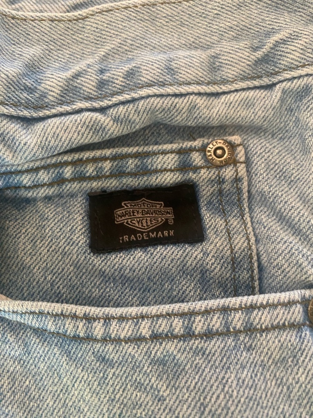 Harley-Davidson Light Blue Men’s Bootcut Jeans - Picture 4 of 6